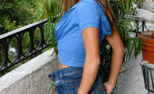 Nubiles Mckenzee 248444 Fresh View On This Leafy Background On Terrace As Mckenzee Reveals Her Panty
