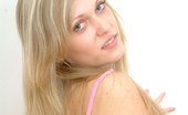 Nubiles Kirsten 248472 Charming Blonde Coed Sit Bakc And Relax Look Closely At Her Cleavage
