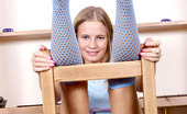 Nubiles Dagmar 248875 Blonde Petite Teen Posing On The Chair After Taking Off Her Clothes
