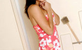 Nubiles Elena 249314 Amazing Cutie Looking Fresh And Sexy Posing On Bathroom In That Floral Dress

