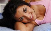 Nubiles Alicia 249431 Barely Legal Teen Tattoed In Her Back Inching Her Blue Denim Shorts
