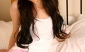 Nubiles Taylor 249514 Long Haired Teen Hottie In Pajamas Posing Cute And Sexy In Bed For You
