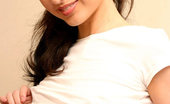 Nubiles Taylor 249521 Good Looking Babe In White And Jean Short Looks Alluring Posing In Bed
