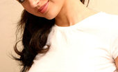 Nubiles Taylor 249521 Good Looking Babe In White And Jean Short Looks Alluring Posing In Bed
