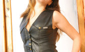 Nubiles Helen 250487 Sexy Girl Helen In Leather And Bee Like Sunglasses Is Looking Hot
