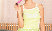 Nubiles Gabina 251182 This Is Hot She Is Licking Her Dildo But Who Knows Whats Going On With Her Hair
