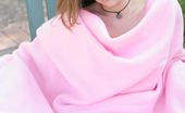 Nubiles Lisa 251661 Barely Legal 18yr Teen Covers Her Self With A Pink Blanket After Getting Naked
