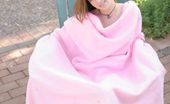 Nubiles Lisa 251661 Barely Legal 18yr Teen Covers Her Self With A Pink Blanket After Getting Naked
