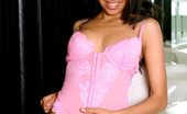 Nubiles Zeina 251831 Wow Sweet Latina Hottie Zeina Looks Hot As Hell In A Tiny Pink Nighty On The Bed
