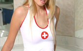 Nubiles Lindie 251992 Cutie Wears A Tight Sleek Red Cross Shirt Looks Like Sexy Nurses Ready To Touch
