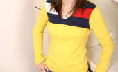 Nubiles Janelle 252078 Sweet Teen In A Truckers Cap And A Tight Yellow Top Looks Hot
