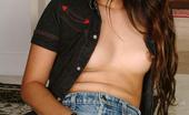 Nubiles Christy 252351 Hottie Sits In Cutoff Jeans Without Panties And Plays
