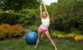 ALS Angels Miamalkova04s 255860 Flexible Mia Malkova Poses With Medicine Ball And Jump Rope
