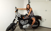ALS Angels Kari03s 255908 Tight And Toned Brunette Kari Rides Motorcycle
