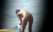 Beach Hunters Morning Beach Nudity Hot Naked Chick Caught On Voyeur Beach Cam Brushing Teeth In The Water
