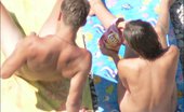 Beach Hunters Kissing And Tanning 256080 Horny Naked Lovers Slyly Filmed While Kissing In The Sea And Tanning
