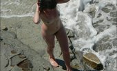 Beach Hunters Sea Sexpot Voyeured 256091 Naked Brunette Sexpot Slyly Filmed While Enjoying The Summer Warm Sea
