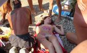 Beach Hunters Spy Seashore Bod Art Nude Beach Hotties Get Covered With Cute Drawings For Voyeur Pleasure

