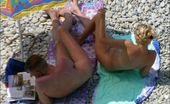 Beach Hunters Two Careless Nudists 256187 Two Nudists Enjoy The Sun In A Quiet Place But Under A Spycam Glance
