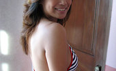 Manila Amateurs Gina Bikini Busty Gina In A Sexy Striped Bikini Showing Off Her Tits And Ass
