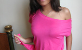 Manila Amateurs Melanie 257131 Melanie In A White Jeans Skirt And Pink Top Showing Her Perfect Body
