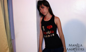 Manila Amateurs Maria C 257138 Petite Pinay Maria Stripping Out Of Her T-Shirt And Jeans
