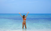 Idols 69 Aya 257211 Japanese Whore Shows Off Her Fine Big Tits By The Rocks
