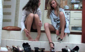 Nylon Feet Videos Frances & Stephanie 261225 Lesbian Chick Pushing The Tits Putting To Work Her Feet In Silky Pantyhose
