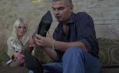 Nylon Feet Videos Hilda & Max 261242 Blonde Babe In Reinforced Toes Pantyhose Forced To Suck And Jump On Cock
