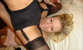 Nylon Jane 261422 Jane Straddles This Cute Blonde Teen
