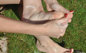 Nylon Jane 261594 Gorgeous Paige Gets Her Feet Nice And Wet Before She Licks Them Clean.
