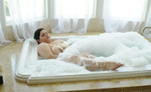 CJ Wright 264646 Latina BBW Karla Lane Posing In A Soapy Tub
