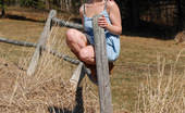 Sabrina Squirts 270346 Wearing A Cute Blue Dress And Cowboy Boots, Sabrina Ventures Outside On Another Sunny Spring Day To Show Off Her Goods For The Camera. Cute!
