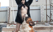 Showy Beauty Ultima Shaggy Friend Cutieposing 272965 Busty Brunette Flashes In The Street And Strips Totally Naked Showing Off Her Amenities.
