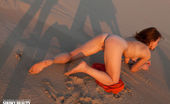 Showy Beauty Fionita Fionita Redheadsandpit 273561 Hot Chick Flashing Her Small Round Tits And Her Freshly Shaved Wet Pussy In An Orange Dress At The Beach.
