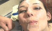 Sweet Auditions Hot Slut Gets A Gooey Facewash
