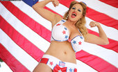 Kelly Madison Yankee Doodle Dame 277160 Kelly Loves Yanking, She Also Loves This Country - In Honor Of The 4th Of July, She'S Dressing Up As Yankee Doodle Dame!
