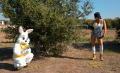 Kelly Madison Shootin Wabbits 277390 Kelly Was Hunting Wabbits In Her Super Short Overalls And White Tank.
