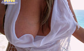 Kelly Madison Creme De La Cabo 277480 Kelly Wears A See Thru Top And Rubs Her Pussy On The Beach.
