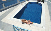 Kelly Madison Salivating In Santorini 277485 Kelly Gives A Blowjob By The Pool In Santorini.
