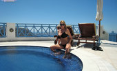 Kelly Madison Salivating In Santorini 277485 Kelly Gives A Blowjob By The Pool In Santorini.
