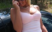 Kelsey XXX 277619 A Gorgeous Blonde Hottie Posing In A Sports Car
