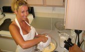 Kelsey XXX 277635 A Blonde Babe Wearing Only An Apron Bakes Cookies
