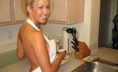 Kelsey XXX 277635 A Blonde Babe Wearing Only An Apron Bakes Cookies
