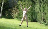 UK Flashers Yanus Gets Naked In A Public Field
