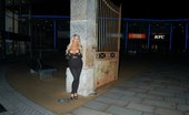 UK Flashers Stephanie Flashing At Night
