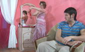 Moms Give Ass Leonora & David 280752 Lewd Mommy Fits On Her Red Garter While Luring A Guy Into Hot Backdoor Work
