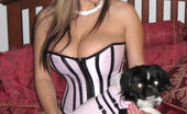 September Carrino Diary Entry - 2009 - 01/15 281869 These Are Some Shots Of Me And My Cute Little Puppy Dog… She’S The Best! Aren’T We Adorable Together? We Even Have The Same Pink Corsets On…. Have A Great Week And I Promise That I’Ll Be Back On Line And Ready To Rock Next Week! Xoxoxox — Sept