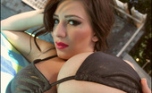 September Carrino Hot Oil Candids Set1 282028 Lovely Gorgeous September Showing Her Big Titties
