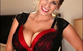 September Carrino PinupChristmas Set1 282178 September Busting Out Of Her Christmas Top

